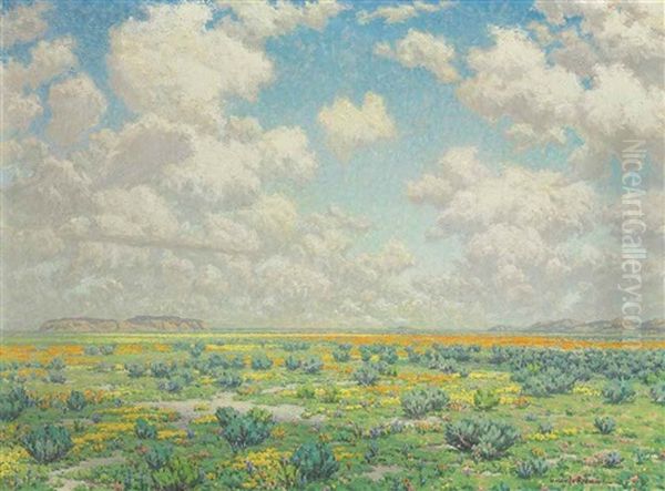 Spring--antelope Valley Oil Painting by Granville S. Redmond