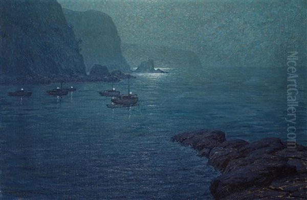 Nocturne Oil Painting by Granville S. Redmond