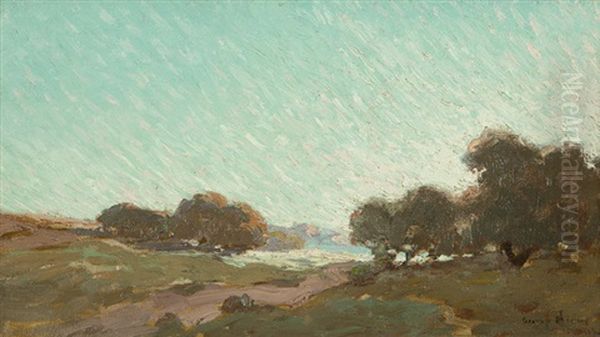 Coast Beyond The Oaks Oil Painting by Granville S. Redmond