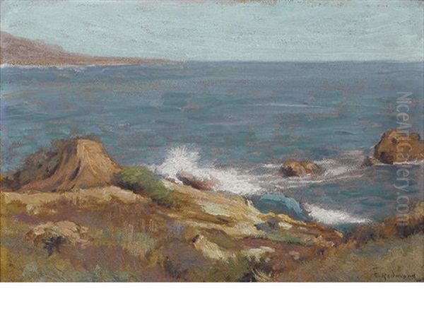 Laguna Beach Oil Painting by Granville S. Redmond