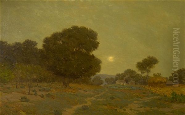 Evening Oil Painting by Granville S. Redmond