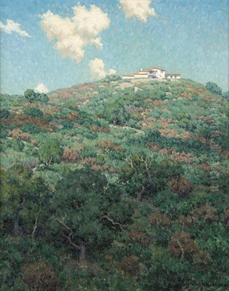 View Of The Flintridge Biltmore Hotel Oil Painting by Granville S. Redmond