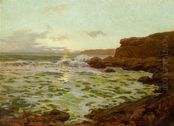 Rocky Point, Laguna Oil Painting by Granville S. Redmond