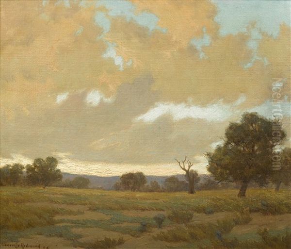 Clouds Gathering Above A Marin Landscape Oil Painting by Granville S. Redmond