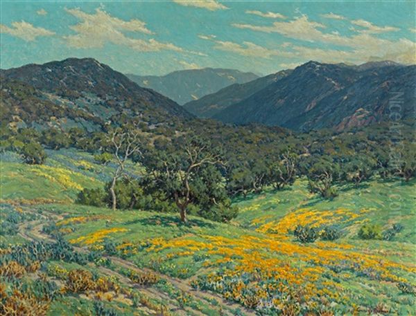 Spring In Southern California Oil Painting by Granville S. Redmond