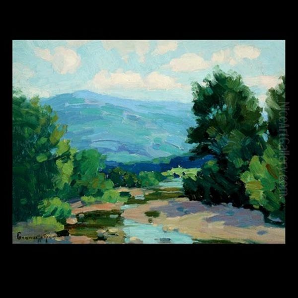 California Landscape With Stream Oil Painting by Granville S. Redmond