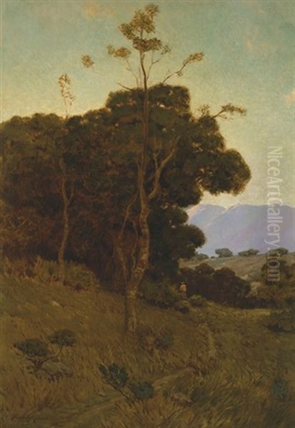 In Southern California Oil Painting by Granville S. Redmond