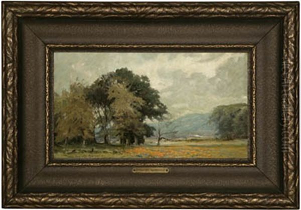 San Mateo Oil Painting by Granville S. Redmond