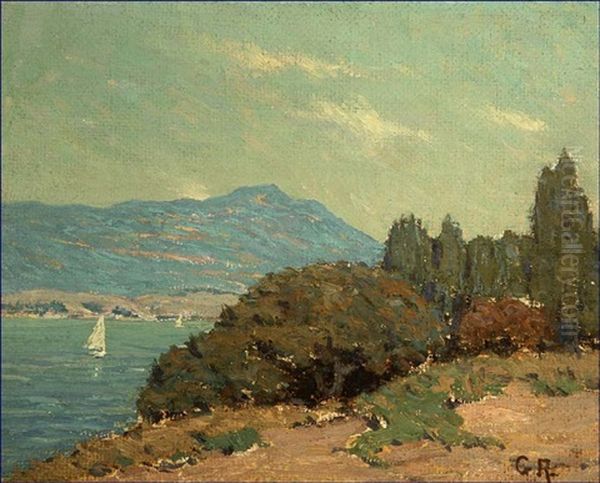 Tiburon Oil Painting by Granville S. Redmond