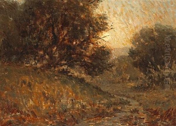 In The Moonlight Oil Painting by Granville S. Redmond