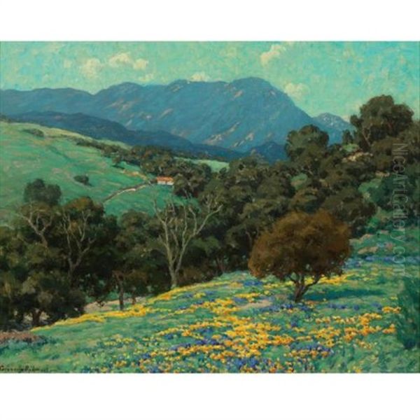 California Hills Oil Painting by Granville S. Redmond