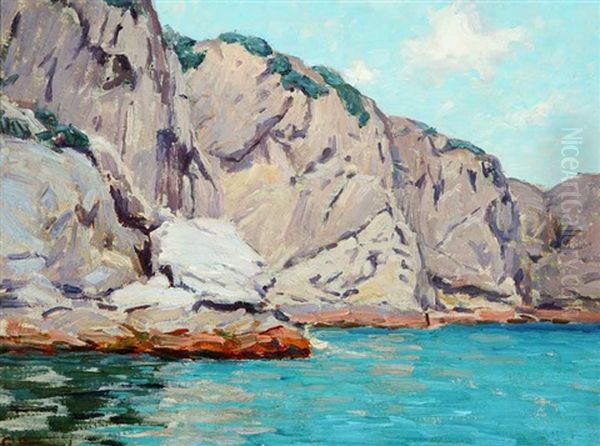 Summer Day At Catalina Oil Painting by Granville S. Redmond