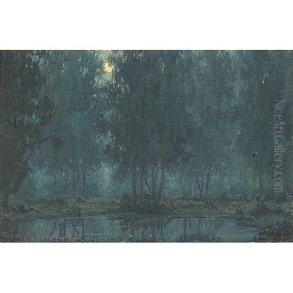 Nocturne Oil Painting by Granville S. Redmond