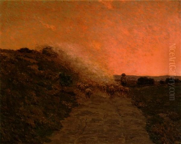 The Sheep Herder by Granville S. Redmond