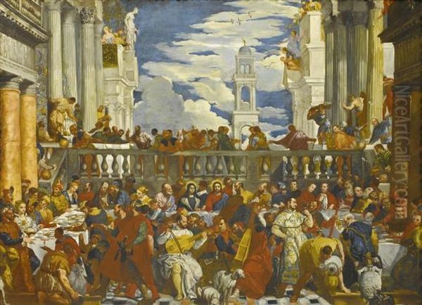 The Wedding At Canaan Oil Painting by Bonifacio Veronese (Pitati)