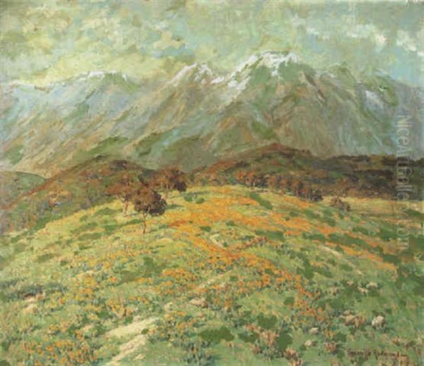 Snow Cap Spring Oil Painting by Granville S. Redmond