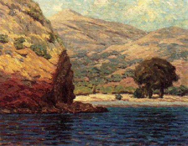 Early Morning, Tamales Bay Oil Painting by Granville S. Redmond