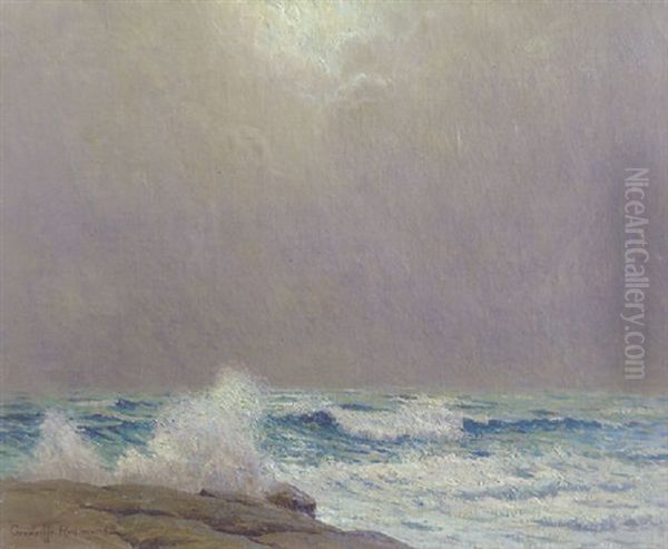 Opalescent Sea Oil Painting by Granville S. Redmond