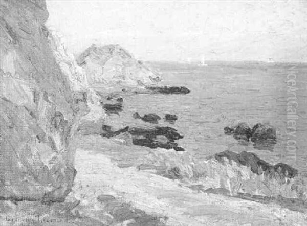 Coastal View Near Tiburon Oil Painting by Granville S. Redmond