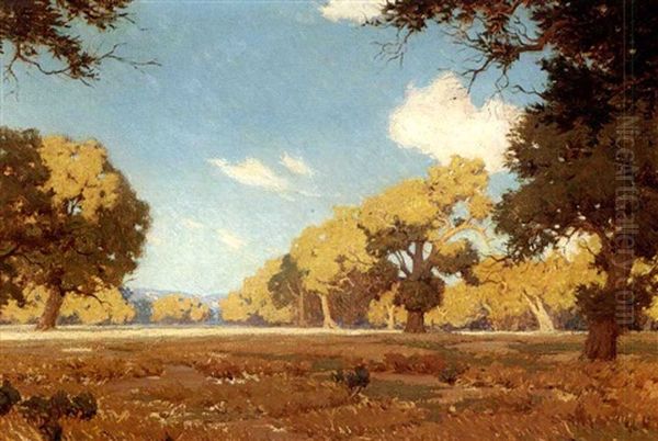 Early Morning, Pacific Park Oil Painting by Granville S. Redmond