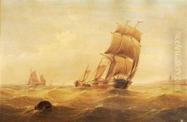 Marine Oil Painting by Edward King Redmore