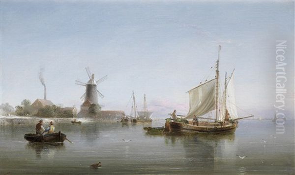 A Calm Morning Oil Painting by Henry Redmore