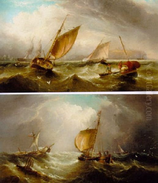 Running Into Port Oil Painting by Henry Redmore