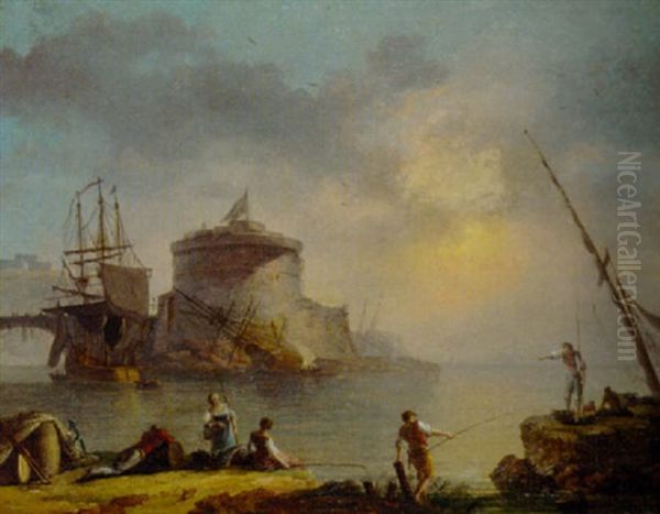 Careening Below The Citadel Oil Painting by Henry Redmore