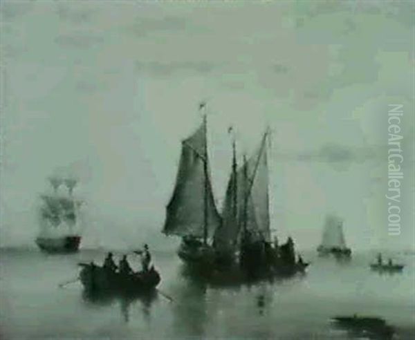 Going Ashore Oil Painting by Henry Redmore