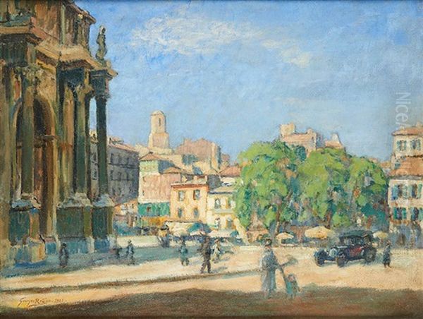 Vue De Saint Etienne Du Mont Oil Painting by Georges Redon