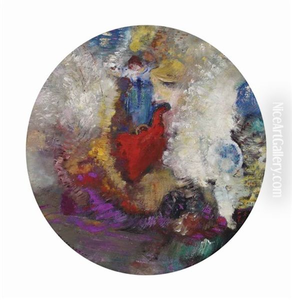 La Roue De La Fortune Oil Painting by Odilon Redon