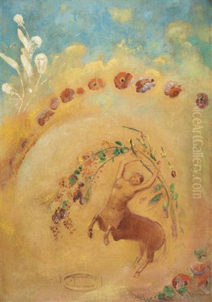 La Danse Du Centaure Oil Painting by Odilon Redon