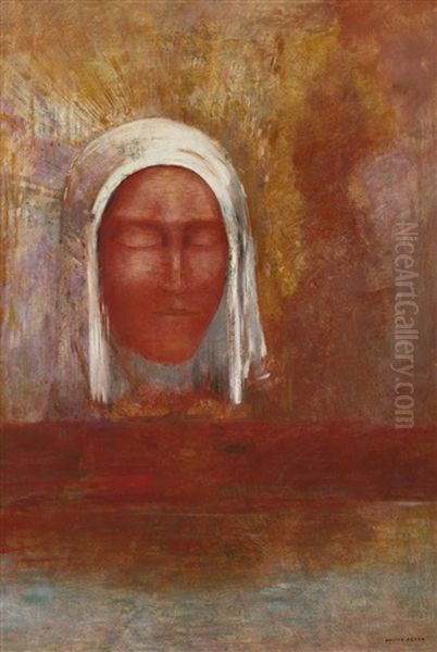 La Vierge D'aurore Oil Painting by Odilon Redon