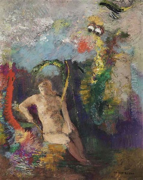 Eve Dans Un Paysage Oil Painting by Odilon Redon