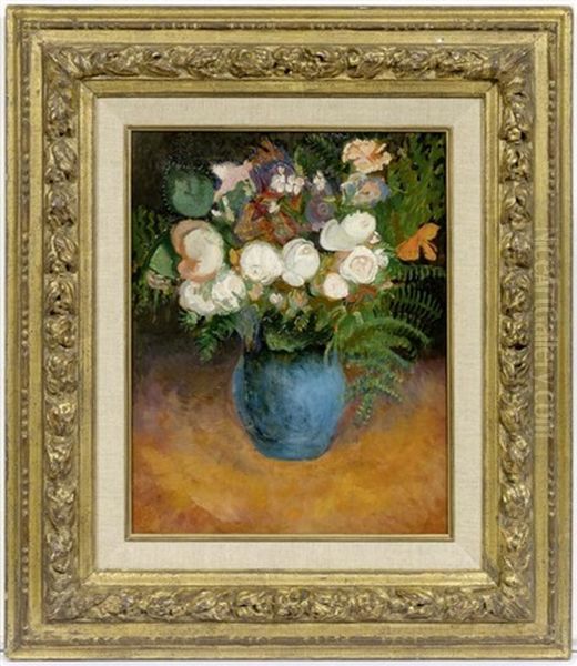 Blumenstilleben In Einer Vase Oil Painting by Odilon Redon