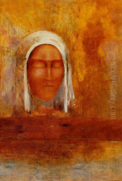 La Vierge D'aurore Oil Painting by Odilon Redon