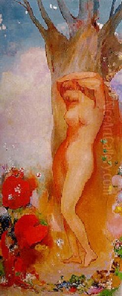 Le Renouveau Oil Painting by Odilon Redon