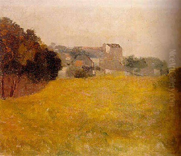 Petit Village Dans Le Medoc by Odilon Redon