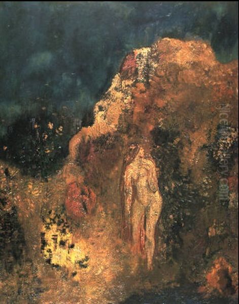 Baigneuse Oil Painting by Odilon Redon