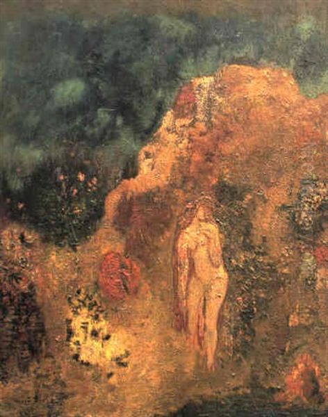 Baigneuse Oil Painting by Odilon Redon