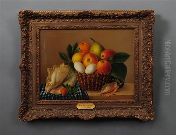 Still Life Of Fruit And Flowers Oil Painting by Pierre Joseph Redoute