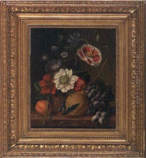 Floral Still Life Oil Painting by Johannes (Jan) Reekers