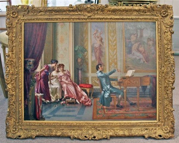 La Romanza Oil Painting by Vittorio Reggianini