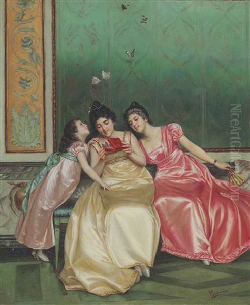 A Surprise Oil Painting by Vittorio Reggianini