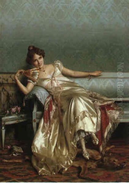 Sweet Memories Oil Painting by Vittorio Reggianini