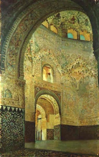 La Mosque, Vue Interieure Oil Painting by Henri Regnault