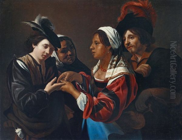 The Fortune Teller Oil Painting by Nicolas Regnier