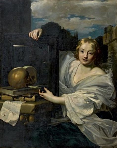 Allegorie De La Sagesse Oil Painting by Nicolas Regnier