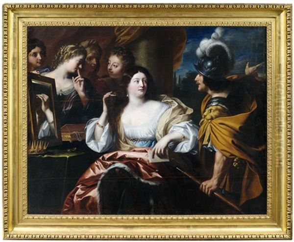 Semiramis Wird Zu Den Waffen Gerufen Oil Painting by Nicolas Regnier