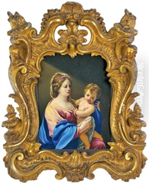 Madonna Mit Kind Oil Painting by Nicolas Regnier